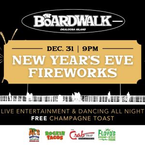 The Boardwalk Okaloosa Island New Year's Eve Fireworks on the Beach