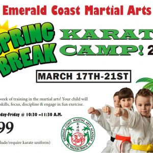 Emerald Coast Martial Arts Spring Break Karate Camp