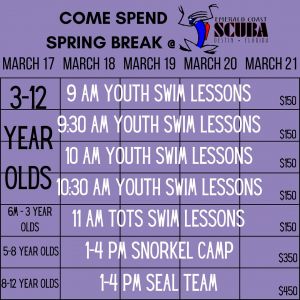 Emerald Coast Scuba Spring Break Seal Team (Ages 8-12)
