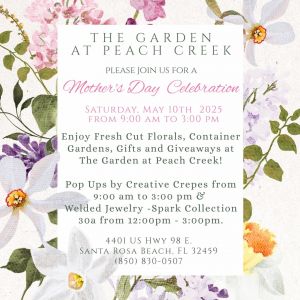 The Garden at Peach Creek Mother's Day Celebration