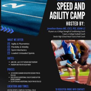 Northwest Florida Sports Performance Destin Speed and Agility Camp