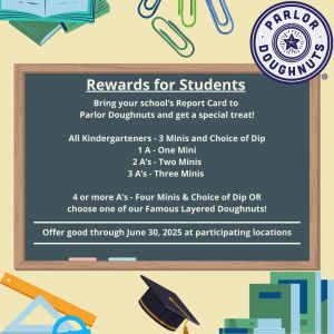 Parlor Doughnuts Rewards for Students