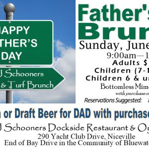 LJ Schooners Niceville Father's Day Brunch
