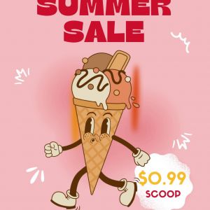 Fort Sk8 Family Fun Center Summer Ice Cream Sale