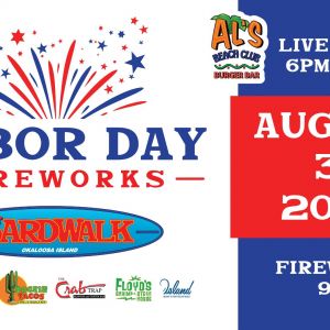 The Boardwalk Okaloosa Island Labor Day Weekend Fireworks Show
