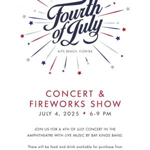 Alys Beach 4th of July Concert and Fireworks