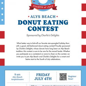 Alys Beach 4th of July Donut Eating Contest