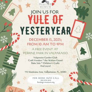 Heritage Museum Valparaiso Yule of Yesteryear