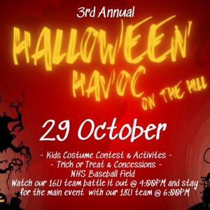 Niceville Travelling Eagles Baseball Team Halloween Havoc on the Hill