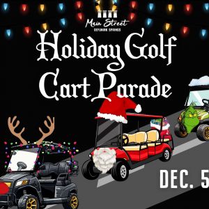 Main Street DeFuniak Springs Holiday Golf Cart Parade