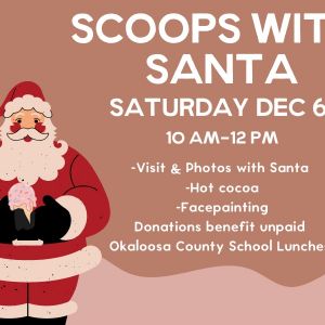 Pink Coyote Dessert Co. Scoops with Santa