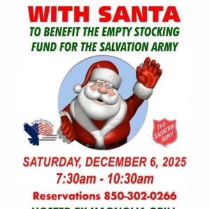 Pancakes with Santa at Magnolia Grill FWB