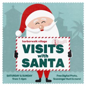 HarborWalk Village Visits with Santa
