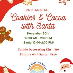 Blue Mountain Bakery Santa Rosa Beach Cookies & Cocoa with Santa