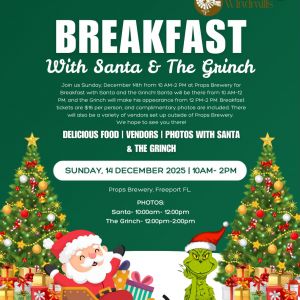 Props Brewery Freeport Breakfast with Santa and The Grinch
