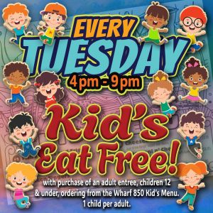 Wharf 850 Niceville Kid's Eat Free Tuesday Nights