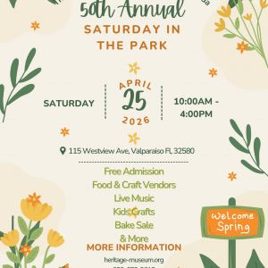 Heritage Museum Valparaiso Saturday in the Park