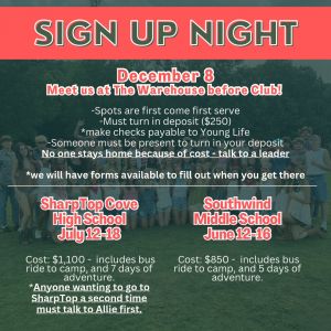 Young Life South Walton: Middle School Summer Camp