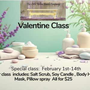 Little Yellow Bench Company Freeport Valentine's Day Class Special