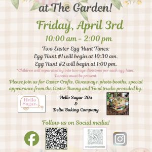 The Garden at Peach Creek Easter Celebration