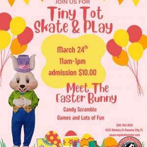 Skater's Choice Panama City Tiny Tot Skate and Play Easter Bunny