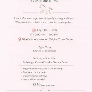 The Coastal Mahj Collective Kids Mahjong Summer Camp