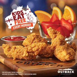 Outback Steakhouse Kids Eat Free Mondays