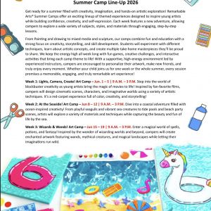 Remarkable Arts Summer Art Camps