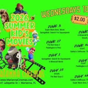 Marianna Cinemas Summer Kids Series