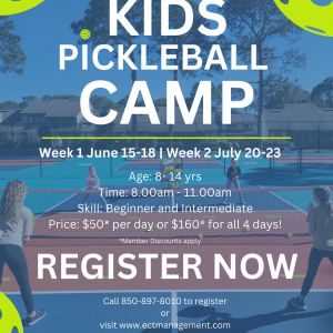 Emerald Coast Pickleball Kids Pickleball Camp