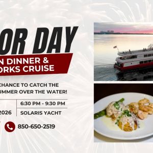 Solaris Yacht Labor Day Dinner Cruise & Fireworks in Destin