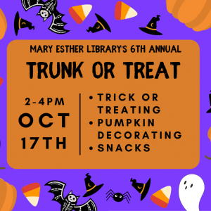 Mary Esther Library Trunk or Treat