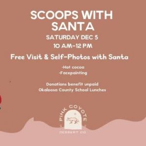 Pink Coyote Dessert Co. Scoops with Santa