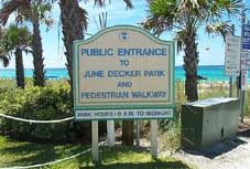 Destin: June White Decker Park Beach Access