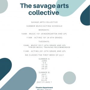 Savage Arts Project Collective Studio Summer Sessions, The