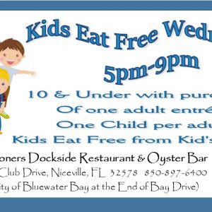 LJ Schooners Dockside -Kids Eat Free Wednesdays