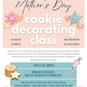 Pleasant Ridge Christian Academy Mother's Day Cookie Decorating Class