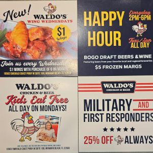 Waldos Chicken and Beer Miramar Beach Kids Eat Free Monday