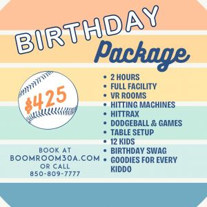 Boom Boom Room, The Birthday Packages