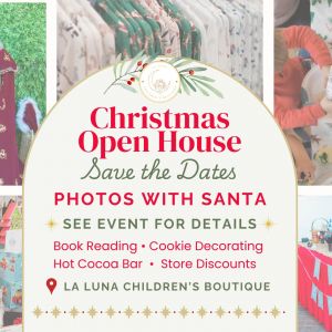 La Luna Children's Boutique Christmas Open House and Photos with Santa